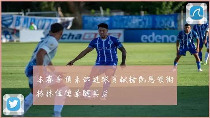 本赛季俱乐部进球贡献榜凯恩领衔格林伍德紧随其后